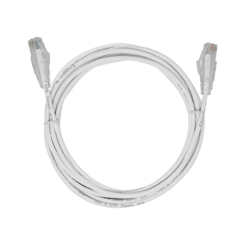 ProConnect CAT6S-5-WH Slim Cat6E Patch Cable 5' - White (10 Pack)