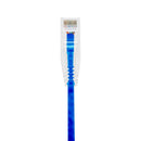 ProConnect CAT6S-1-BL Slim Cat6E Patch Cable 1' - Blue (10 Pack)