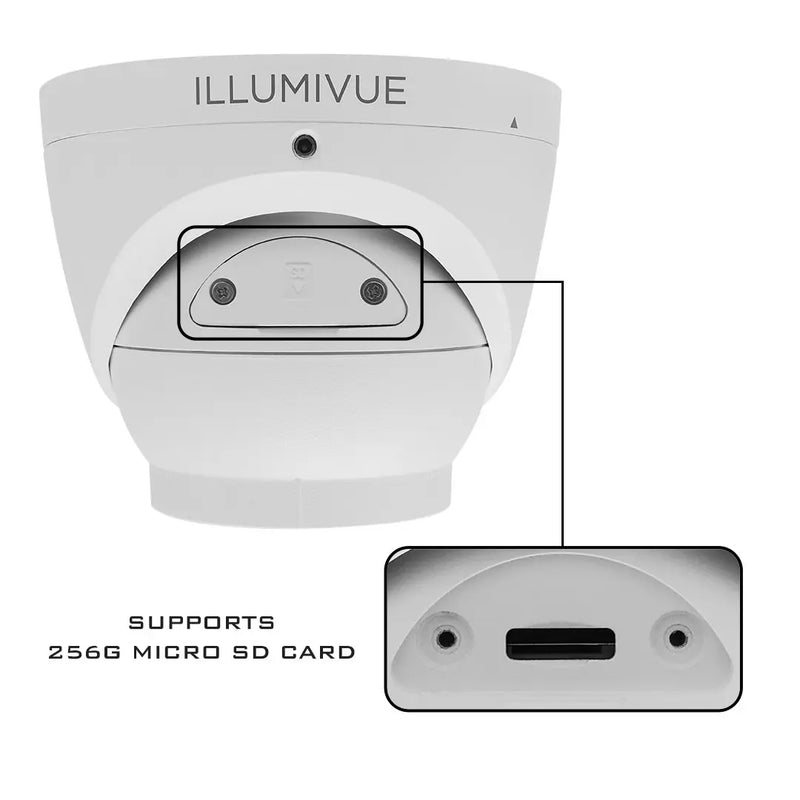 Illumivue IP4T-NL 4MP IP Turret Camera with NightLight and NightColor