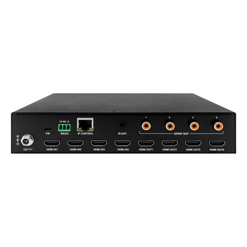LINK MX44-4KECO 4x4 HDMI Matrix Switch with Audio Outputs – MSTR Brand