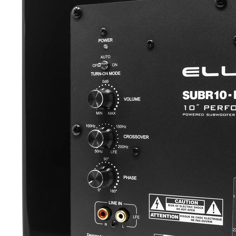 Elura SUBR10 10" 230-Watt Powered Audio Subwoofer