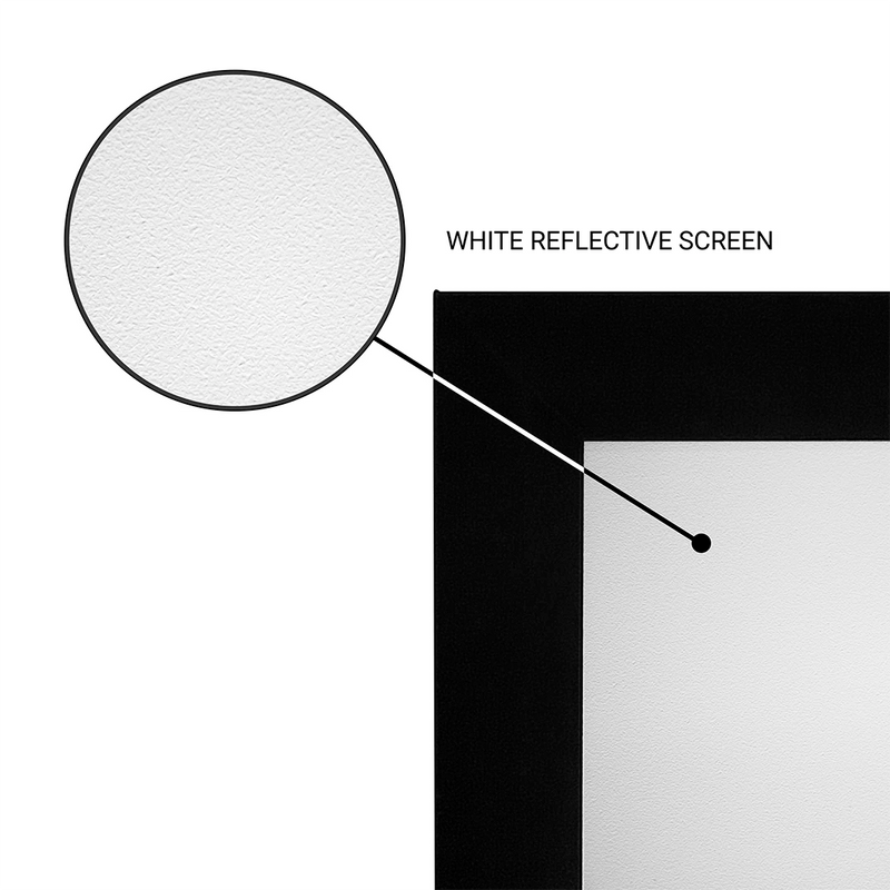 SCRN 120FIXW 120" Fixed Screen By Screen Innovations - Matte White 1.0