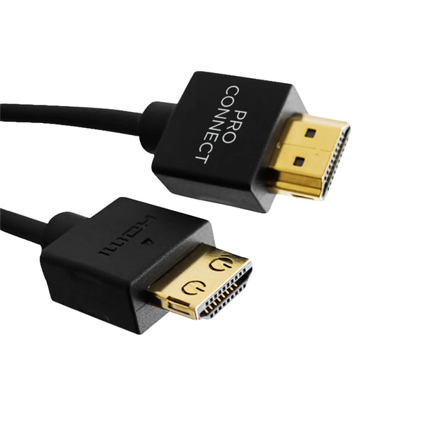 ProConnect HDS-6ST Slim Snug-Tite HDMI Cable 2.0 18Gbps w/ Ethernet - 6'