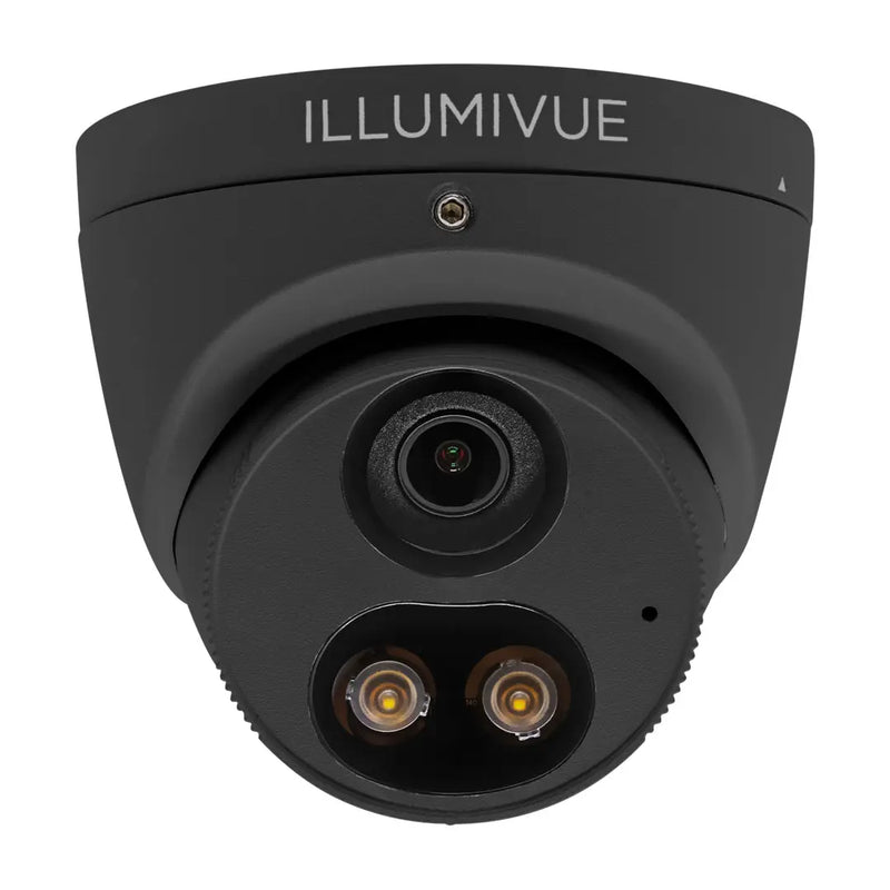 Illumivue IP8T-SNL-BK 8MP Turret Camera with NightLight and NightColor - Black