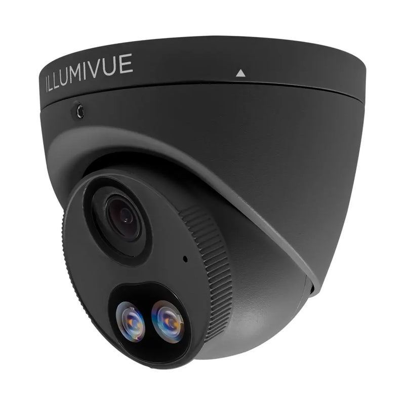 Illumivue IP8T-SNL-BK 8MP Turret Camera with NightLight and NightColor - Black